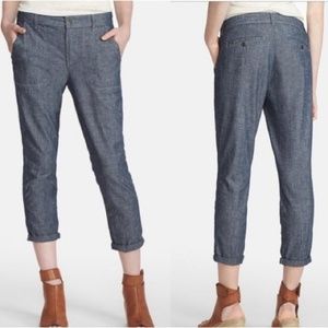 Vince Rolled Chambray Trousers, 29